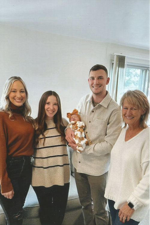 Family w newborn Norah in Japan